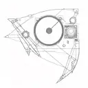 dj tattoo design idea