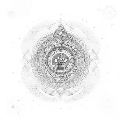 buda tattoo design idea