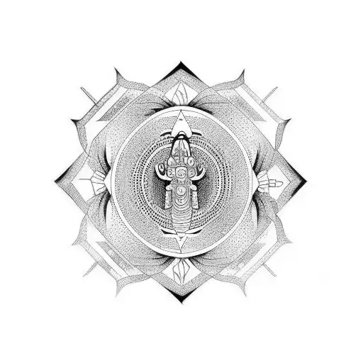 full body buda tattoo design idea