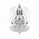 buda tattoo design idea