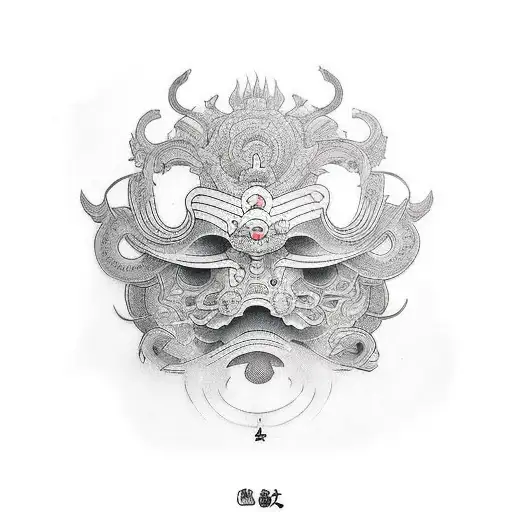 Omni Mask tattoo design idea