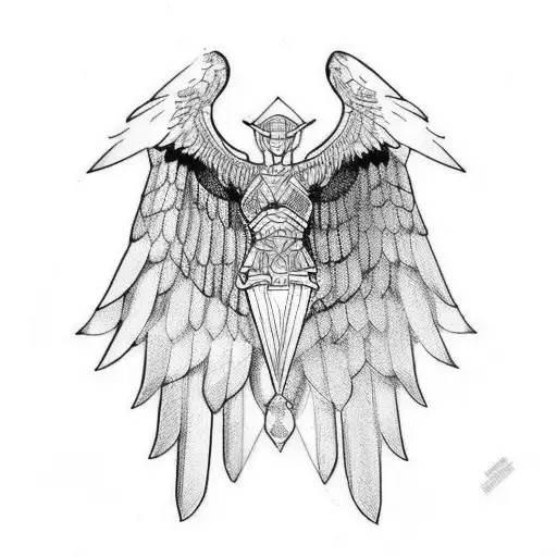 valkyrie wings  tattoo design idea