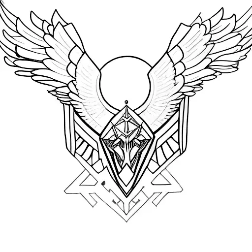 valkyrie wings  tattoo design idea