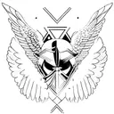 valkyrie wings  tattoo design idea