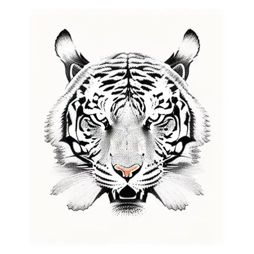 tiger Viking armor tattoo design idea