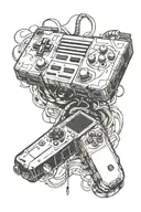 video games tattoo design idea