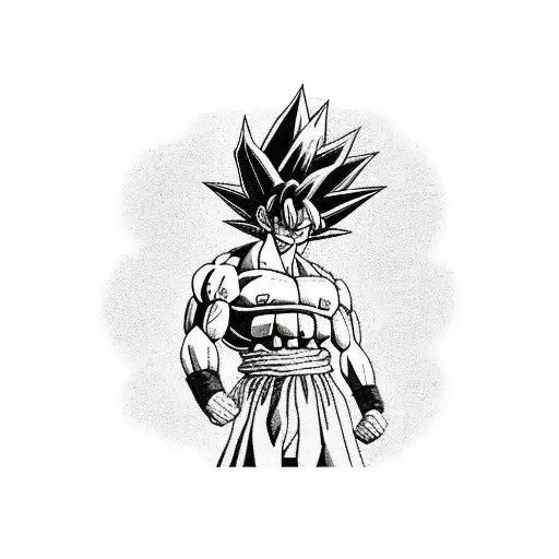 goku tattoo design idea