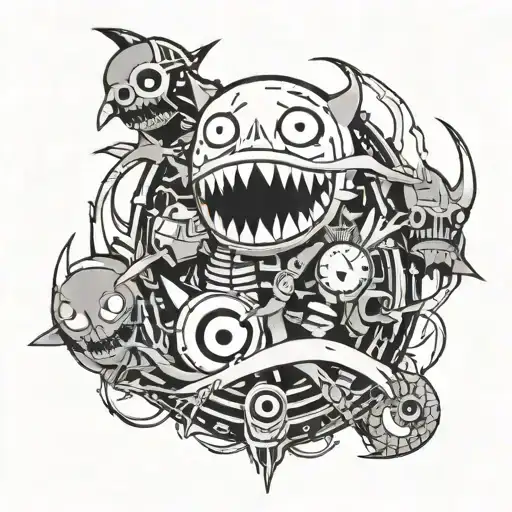 soul eater anime inspired tattoo tattoo design idea