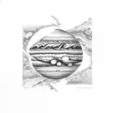 jupiter tattoo design idea