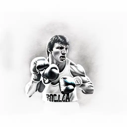 rocky balboa tattoo design idea