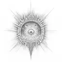 miami sunset gustave dore tattoo design idea