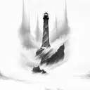 storm sea lighthouse death gustave dore tattoo design idea