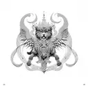 PERSIAN GRIFFIN tattoo design idea