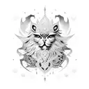PERSIAN GRIFFIN tattoo design idea