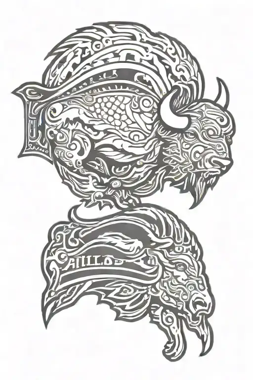 Buffalo Bills logo tattoo design idea