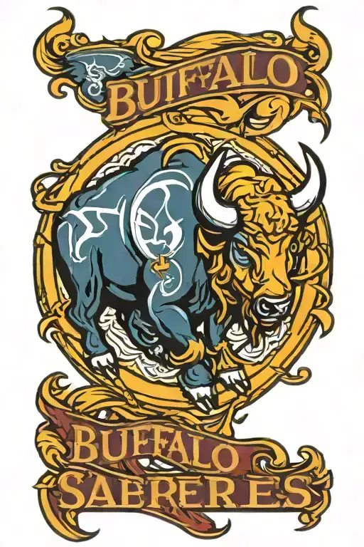 Buffalo Sabres logo tattoo design idea