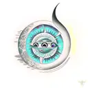 eclipse solar terminando tattoo design idea