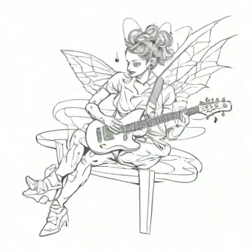 muse playing tattoo design idea