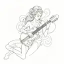 muse playing tattoo design idea