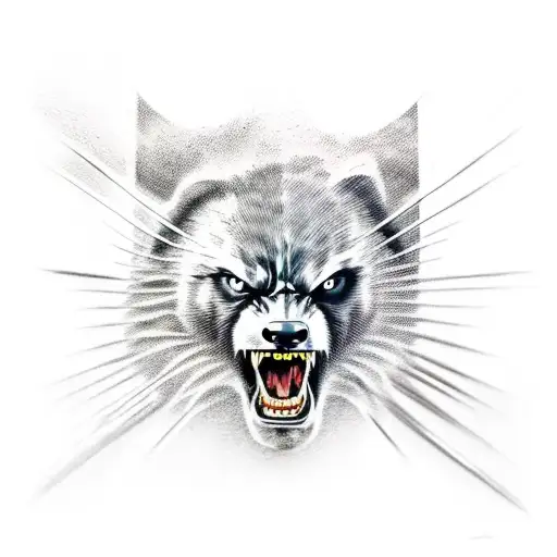 wolverine fight with tattoo design idea