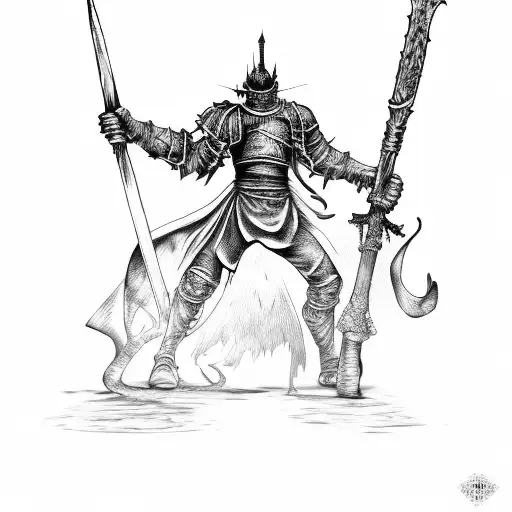dark souls tattoo design idea