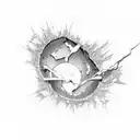 kintsugi tattoo design idea