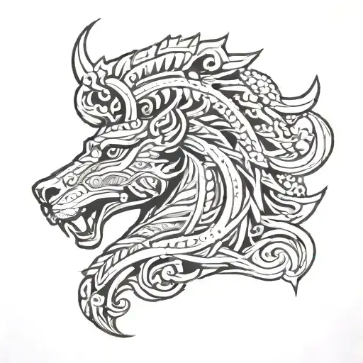 assyrian tattoo design idea