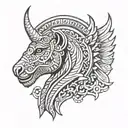 assyrian tattoo design idea