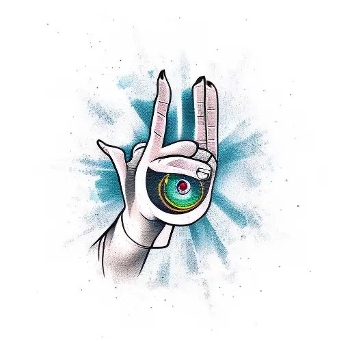 middle finger tattoo design idea