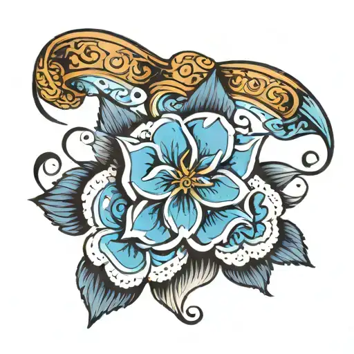 a simple small blue collar tattoo tattoo design idea