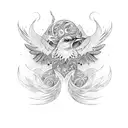 firebird tattoo design idea