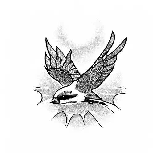 sparrow of the dawn tattoo design idea