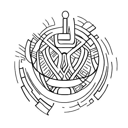 african struggle weightloss tattoo design idea