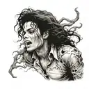 rotting michael jackson tattoo design idea