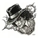 rotting michael jackson tattoo design idea
