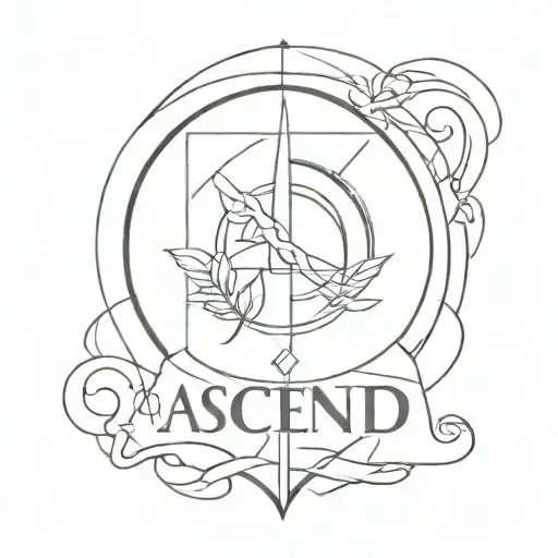 Ascend appeared that is made of the word innocence.  tattoo design idea