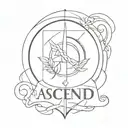 Ascend appeared that is made of the word innocence.  tattoo design idea