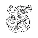 dragon fart tattoo design idea
