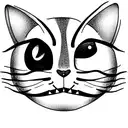 cute cheshire cat tattoo design idea