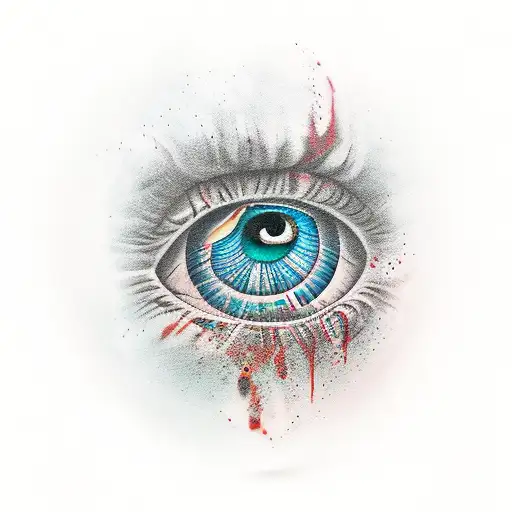 Evil Eye tattoo design idea