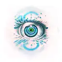 Evil Eye tattoo design idea