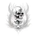 ragnar skeleton tattoo design idea