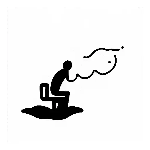 lonely and anxiety tattoo design idea