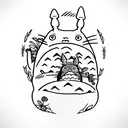 totoro tattoo tattoo design idea