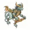 Dragonborn tattoo design idea