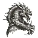 Dragonborn tattoo design idea