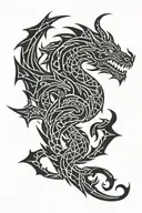 Dragonborn tattoo design idea