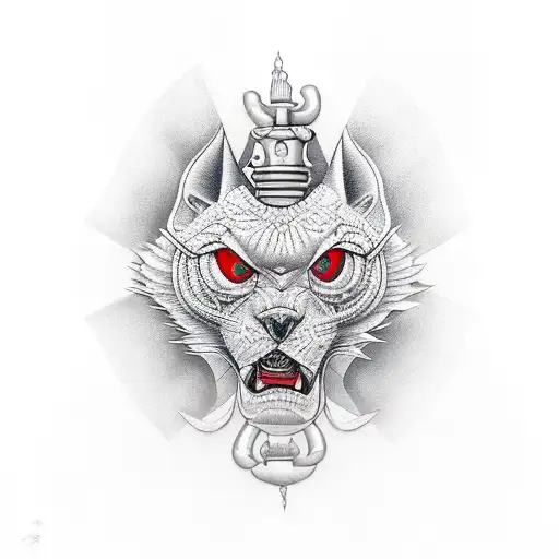 gangsta hustle  tattoo design idea