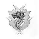 Drogon game of thrones  tattoo design idea