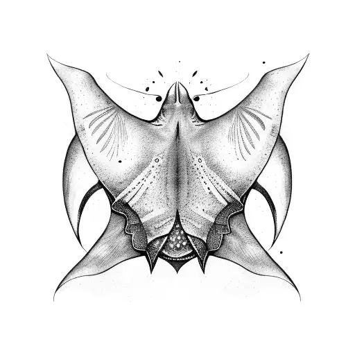manta ray   tattoo design idea